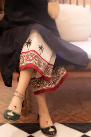 Dilruba Onyx & Ivory Block Printed Co-Ord Set