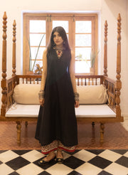 Dilruba Onyx & Ivory Block Printed Co-Ord Set