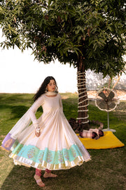 Yasmin Pastel Printed Anarkali Suit