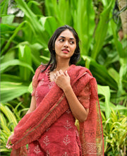 Eshal Coral Kota Cotton Old Money Salwar Kameez Suit