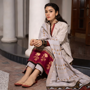 Zohra Cotton Three Piece Suit