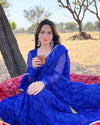 Royal Blue  Paisley Anarkali