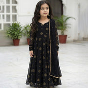 Maya Gold Anarkali (Mom & Mini Combo)