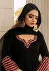 Blak And Marron Gotapatti Work Anarkali Set