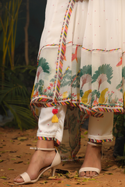 Noor White Chiffon Anarkali