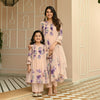Like Mother, Like Daughter: Peach Chiffon Anarkali Combo