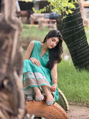 Dilruba Ferozi & Ivory Block Printed Co-Ord Set