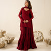 Meher – Red Georgette Gharara Suit