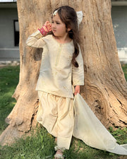 Aayat - Kids Festive Cotton & Muslin 3-Piece Set