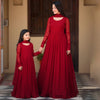 Iconica: The Magical Red Gown & Dupatta Set Mom+Mini Combo