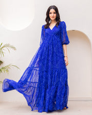 Blue Mirage – Royal Boho Dress