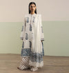 Zainab Ivory & Indigo Block Printed Cotton Salwar Kameez Set