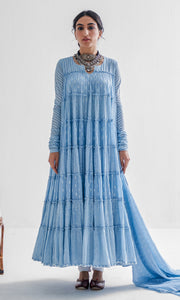 Iconica 'Ridhi' Block Print Cotton Anarkali Set