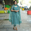 Ayesha Teal Kota Cotton Old Money Salwar Kameez Suit
