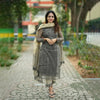 Amani Black & Ivory Kota Cotton Old Money Salwar Kameez Suit