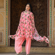 Jui - Digital Printed Premium Georgette 3-Piece Suit
