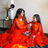 Tangerine Mommy & Me Anarkali  Set
