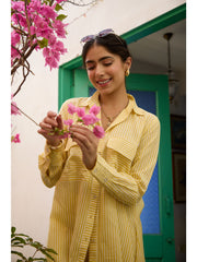 Sunline Stripes – পিওর মুল কটনের কো-অর্ড সেট