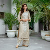 Beige Cotton Kurta And Pant